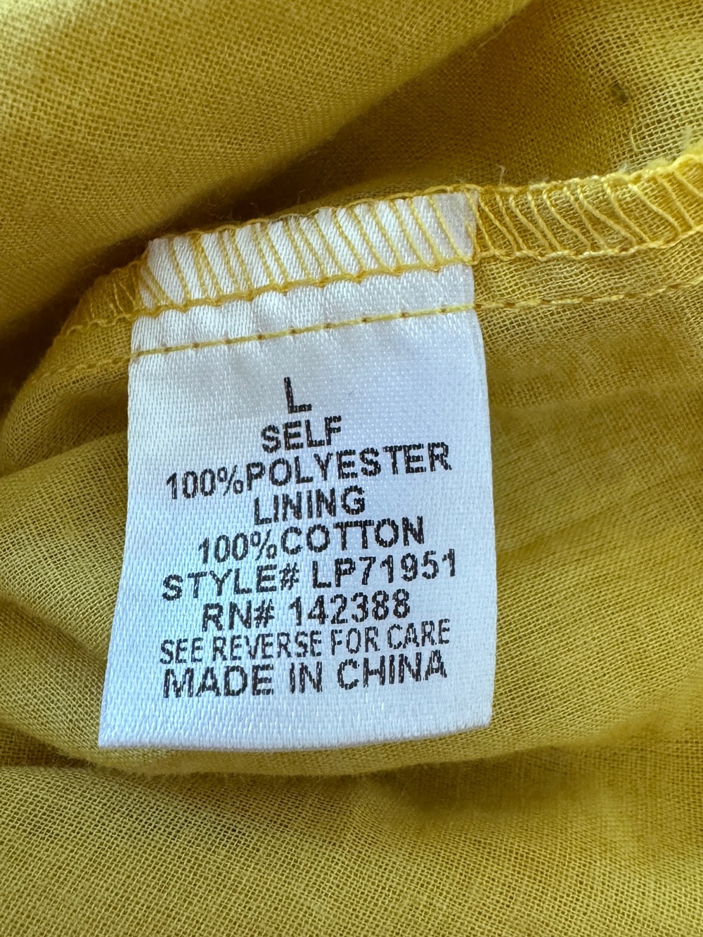 SJ Style Yellow Wide-Leg Split Panel Pants large petite tie waist - Picture 7 of 8